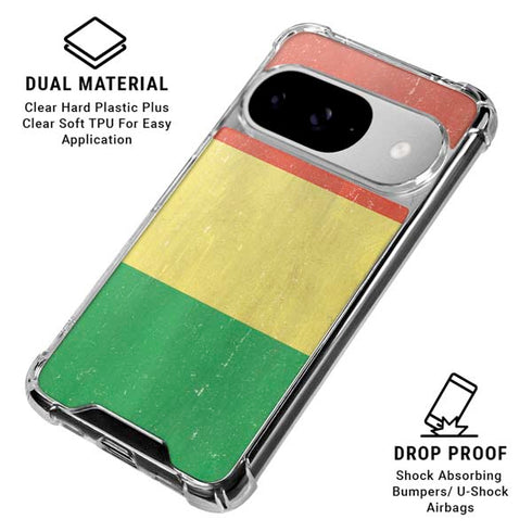 Bolivia Flag Distressed Google Pixel 10 Clear Case